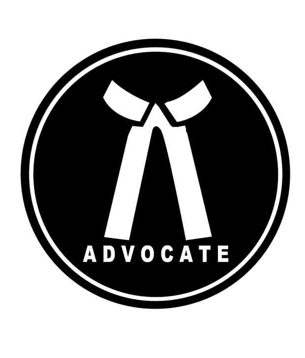 Advocate law sticker self adhesive