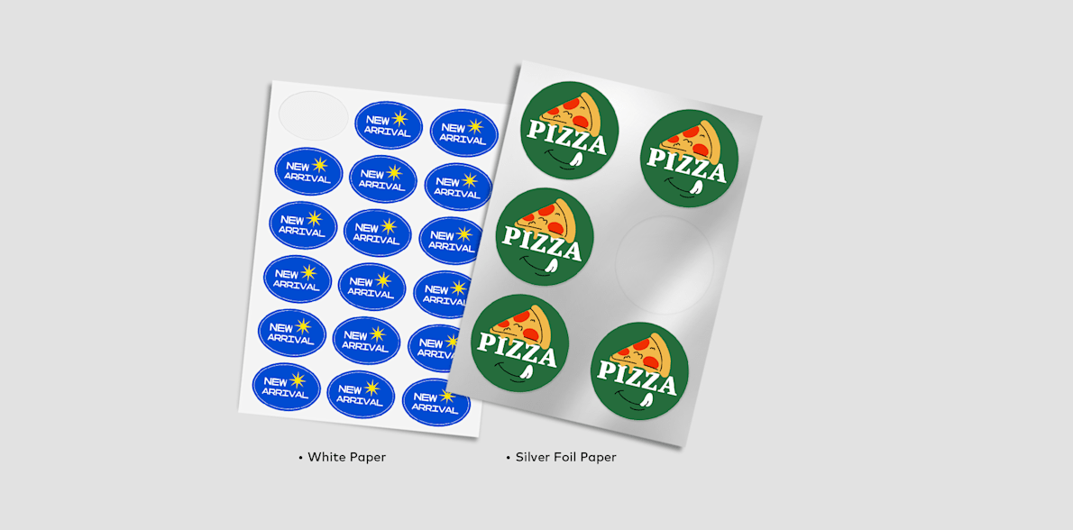 Own Round Sticker Sheet Print