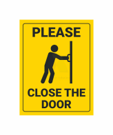 Highfive Please Close the Door - Sticker