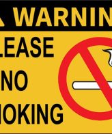 No Smoking Sticker Self Adhesive Sticker (Pack of 2)