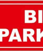 Bike Parking Sign board 4 inch x 12 inch Emergency Sign sticker