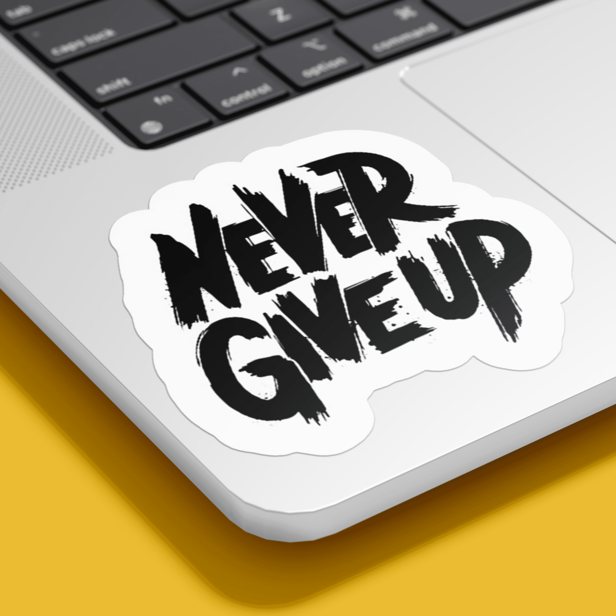 Highfive 3x3 inches Never Geive Up Sticker Self adhesive - Image 2