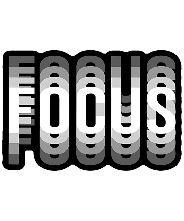 Highfive 3x3 inches Focus Sticker Self adhesive