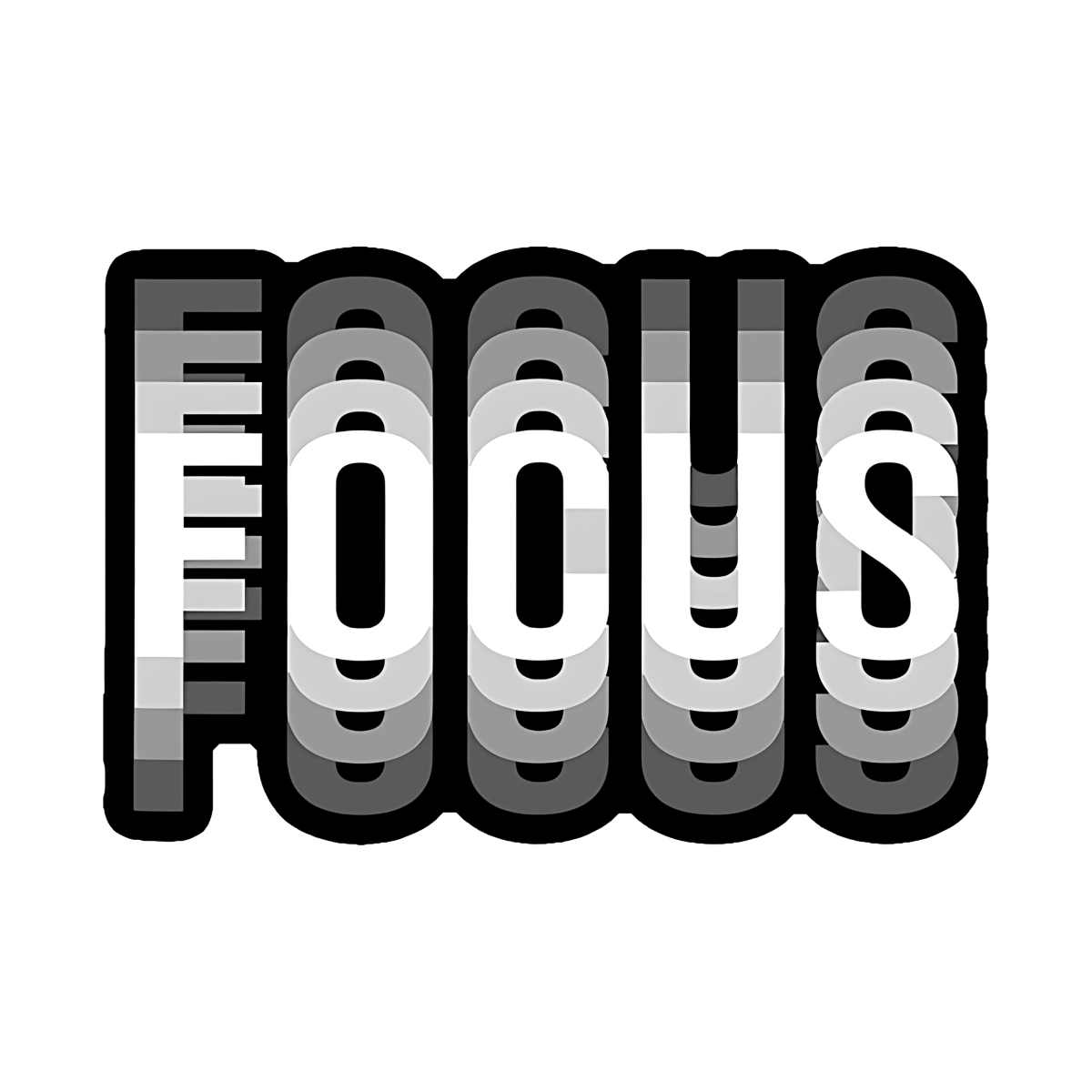 Highfive 3x3 inches Focus Sticker Self adhesive