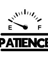 Highfive 3x3 inches Low Patience Sticker Self adhesive
