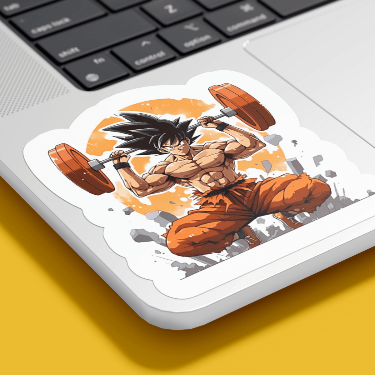 Highfive 3x3 inches Goku Training Sticker self adhesive - Image 2