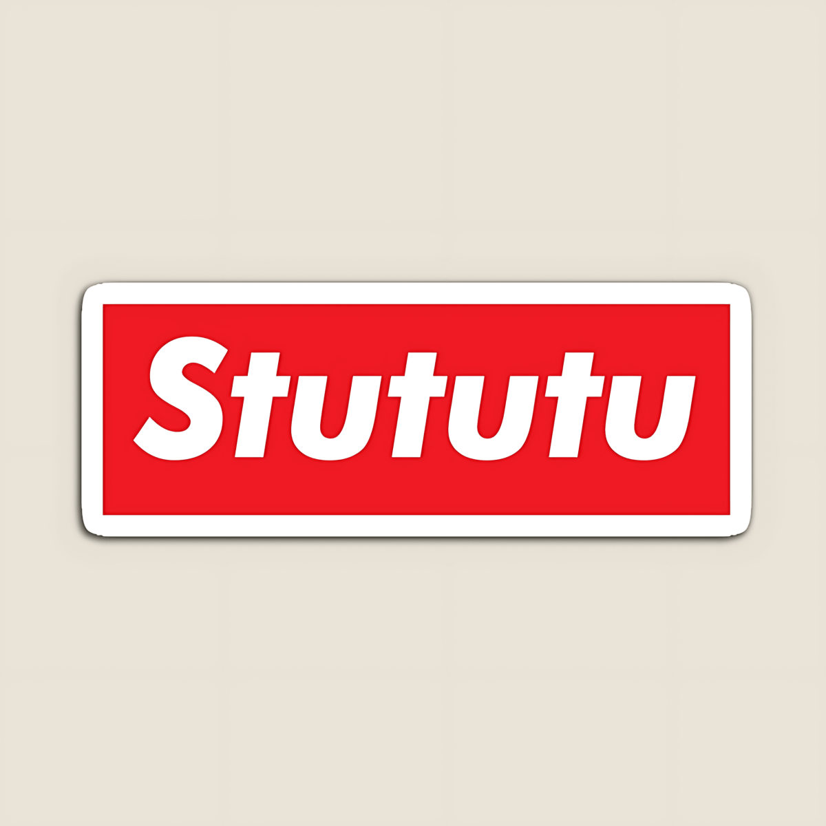 Highfive 3x3 inches Stututu Sticker self adhesive