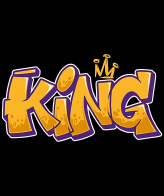 Highfive 3x3 inches King Sticker self adhesive