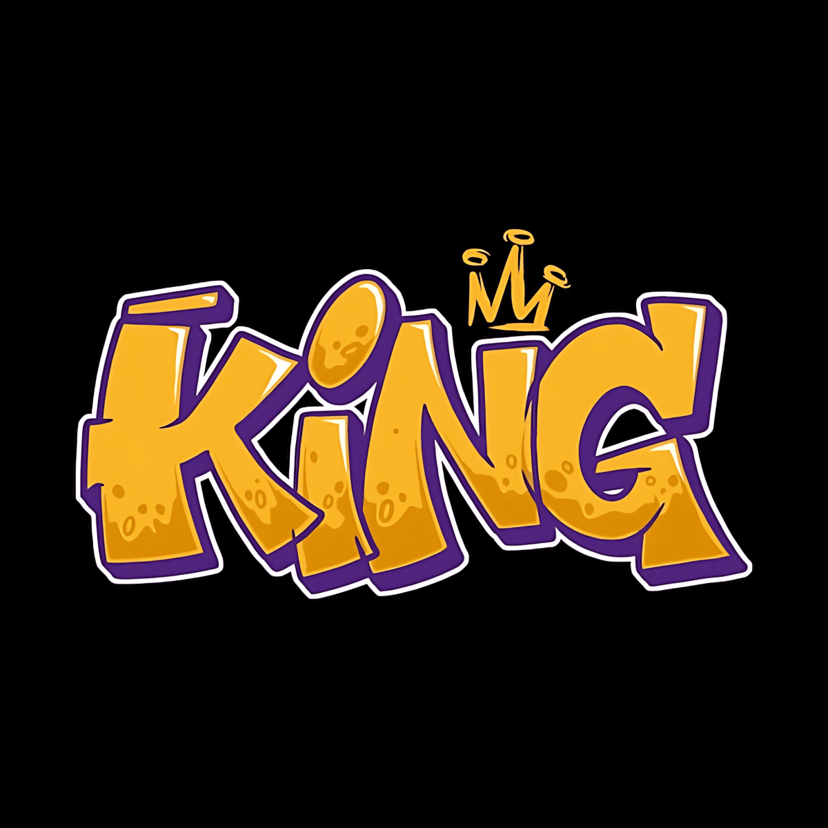 Highfive 3x3 inches King Sticker self adhesive