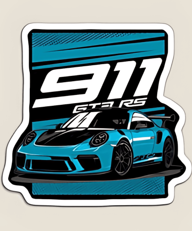 Highfive 3x3 inches 911 Sticker self adhesive