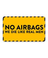 highfive No Airbags Car Sticker self adhesive