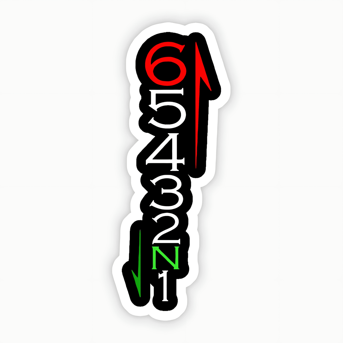 Highfive 3x3 inches Cool Motorbike Gear Sticker self adhesive