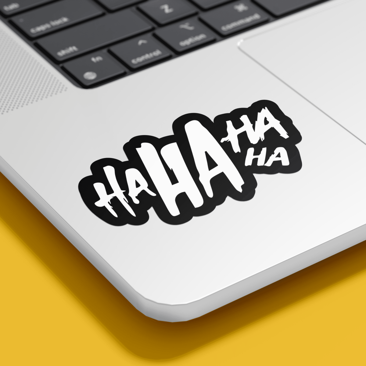 Highfive 3x3 inches Hahahaha Sticker self adhesive