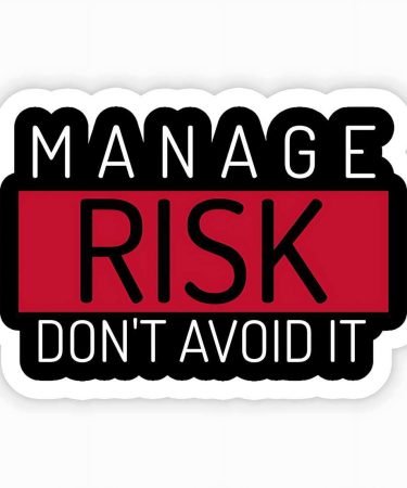 Highfive 3x3 inches Manage Risk Dont Avoid IT self adhesive