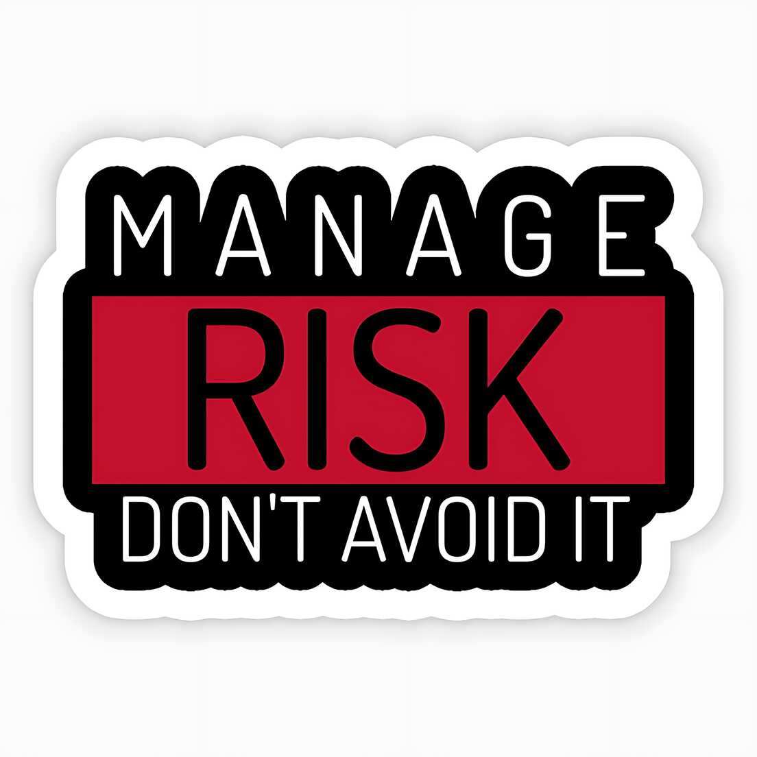 Highfive 3x3 inches Manage Risk Dont Avoid IT self adhesive