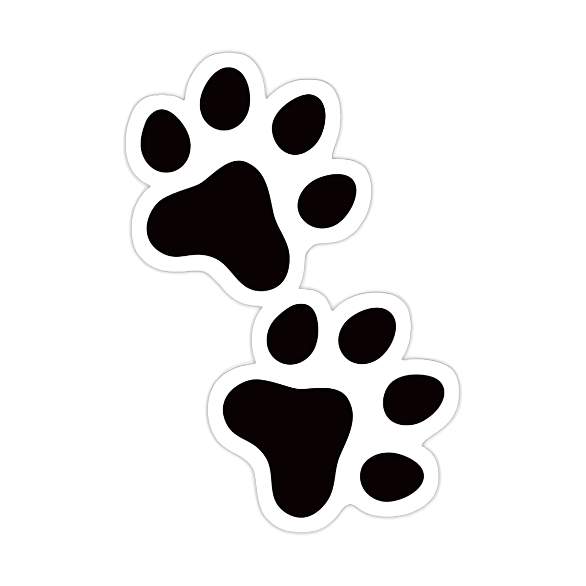 Highfive 3x3 inches Cat Paw Sticker self adhesive