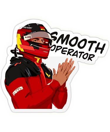 Highfive 3x3 inches Smooth operator bike rider Sticker self adhesive