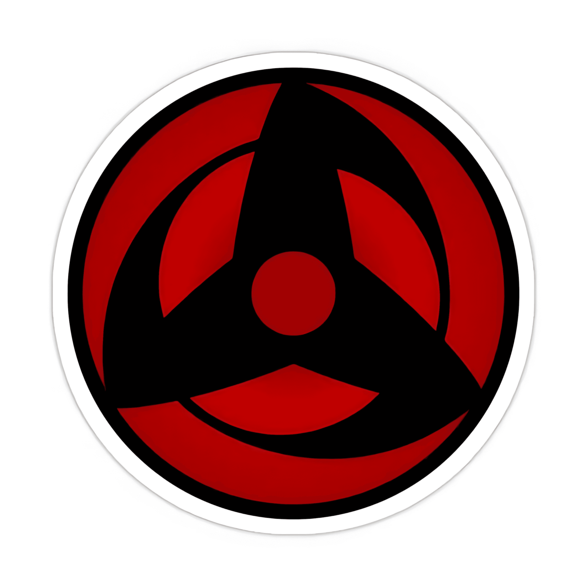 Highfive 3x3 inches Sharingan Sticker self adhesive