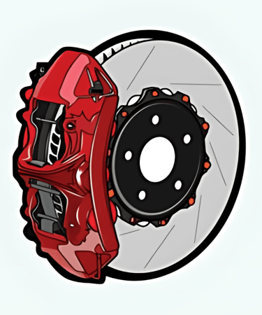 Highfive 3x3 inches Caliper Sticker self adhesive