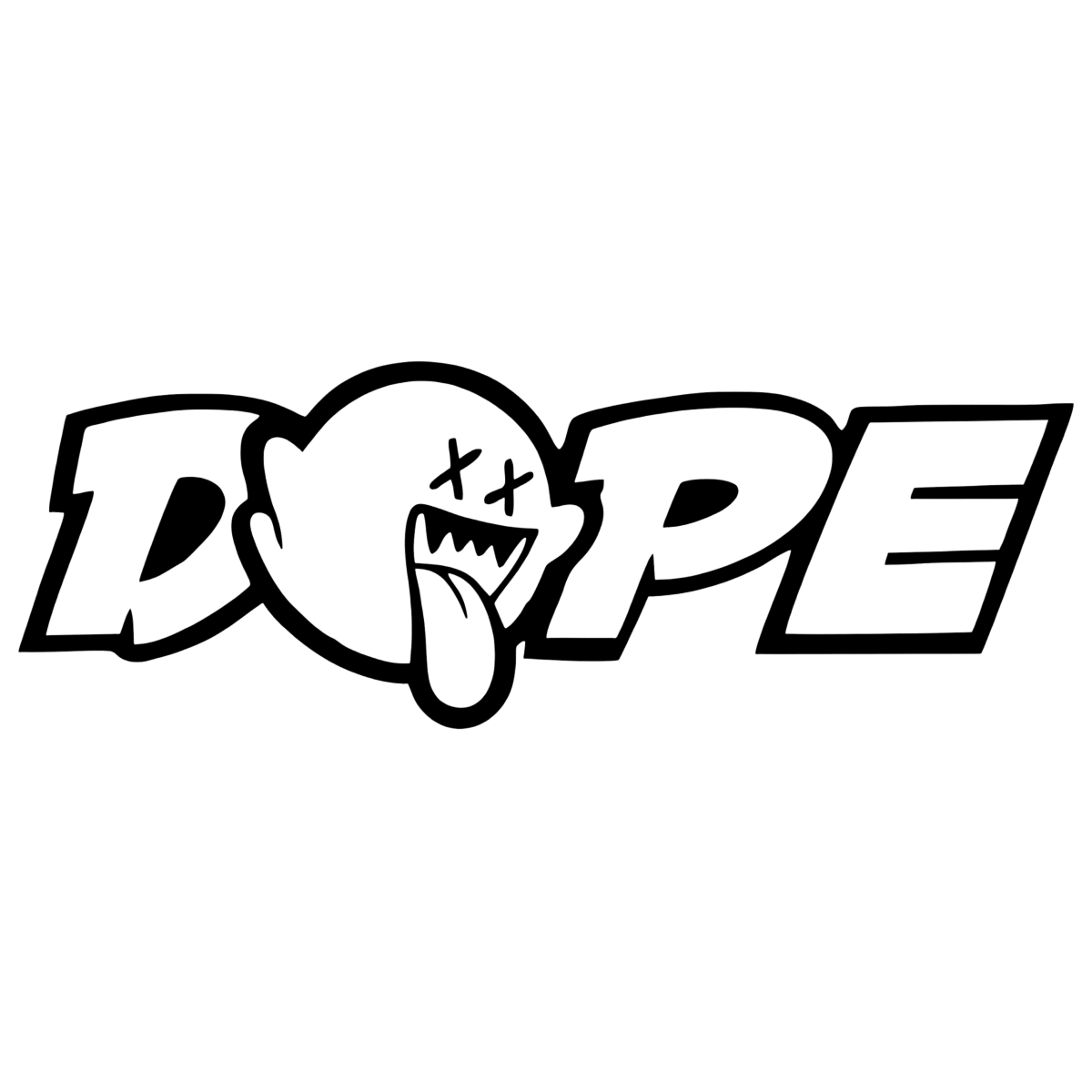 Highfive 3x3 inches Dope Sticker Self adhesive