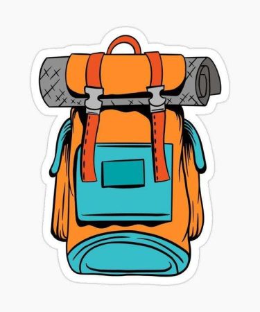Highfive 3x3 inches Traveller Bag Sticker self adhesive
