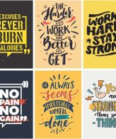 Highfive 6 HD Motivational Wall Posters and Inspirational Quotes for School office Students Home Paper Print, Rolled A4 size back double sided tape