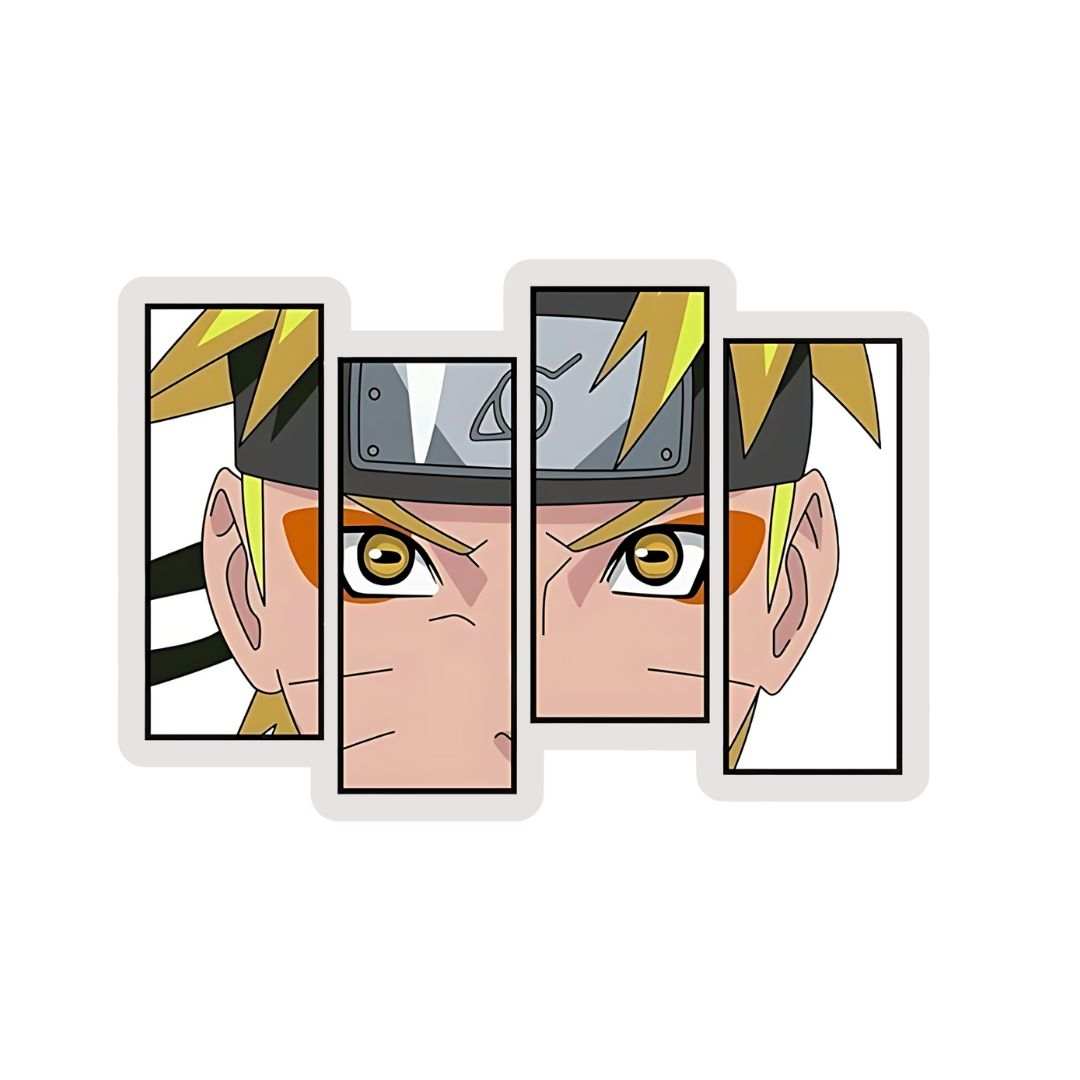 Highfive 3x3 inches Naruto Eyes Sticker self adhesive