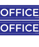 Highfive “Office" sign board stickers self adhesive pack of 2