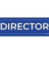 Director sign board stickers self adhesive