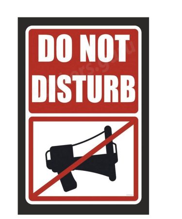 Do not disturb sign board stickers self adhesive