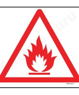 Fire pic Sign Board Sticker self adhesive
