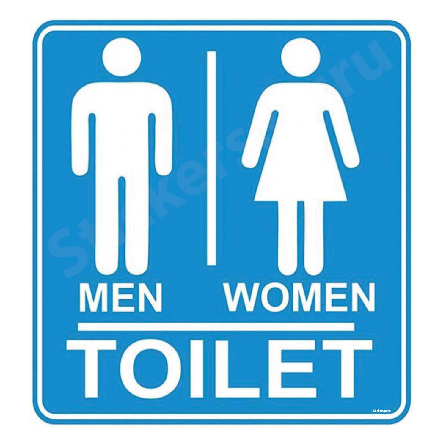 Highfive Men women toilet sign board for outer areas