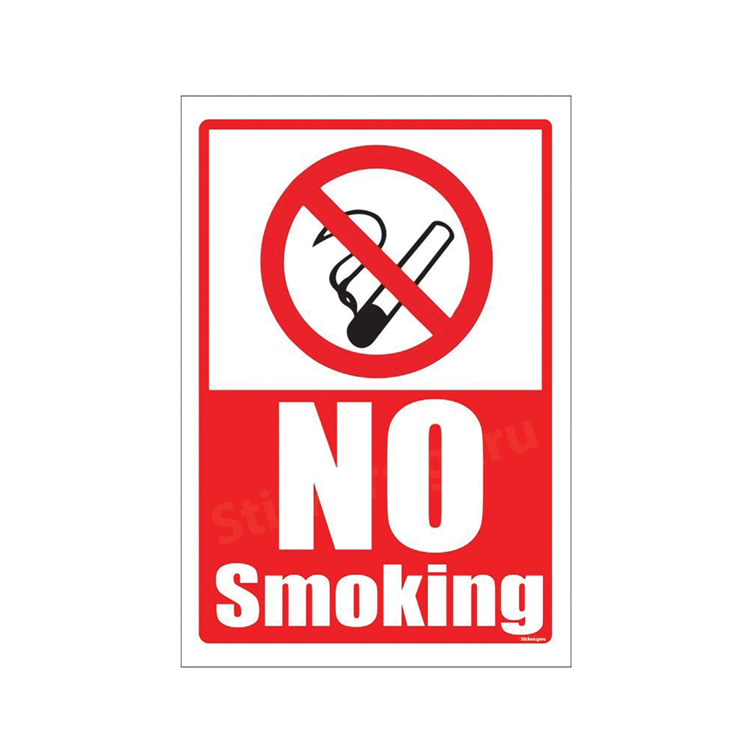 Highfive No smoking sign board stickers self adhesive
