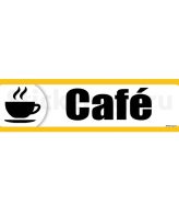 Cafe sign board stickers self adhesive